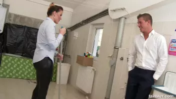 Pissing on the cleaning lady Screencap 11 on sinx.preview.netperv.com
