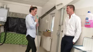 Pissing on the cleaning lady Screencap 14 on sinx.preview.netperv.com