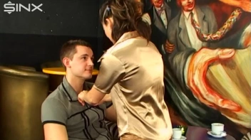 Busty Brunette Sucks Cock In A Coffee Shop Screencap 9 on sinx.preview.netperv.com