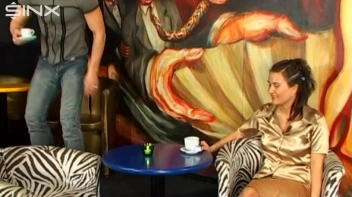 Busty Brunette Sucks Cock In A Coffee Shop Screencap 2 on sinx.preview.netperv.com