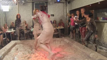 Muddy Wrestling: Raging Regina vs.The Cinnamon Buns Screencap 16 on sinx.preview.netperv.com