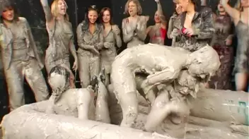 Two Dozen Babes Cheer On The Mud Fight Screencap 96 on sinx.preview.netperv.com