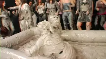 Two Dozen Babes Cheer On The Mud Fight Screencap 21 on sinx.preview.netperv.com