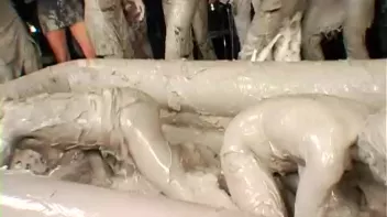 Two Dozen Babes Cheer On The Mud Fight Screencap 49 on sinx.preview.netperv.com