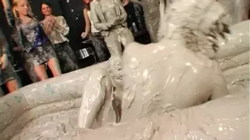 Two Dozen Babes Cheer On The Mud Fight Screencap 73 on sinx.preview.netperv.com