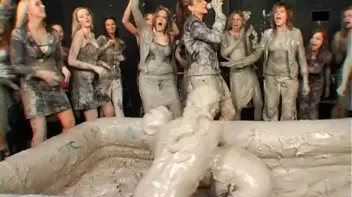 Two Dozen Babes Cheer On The Mud Fight Screencap 77 on sinx.preview.netperv.com