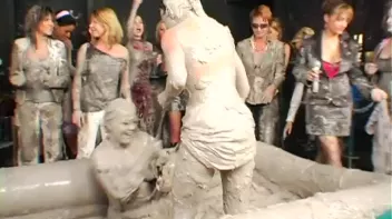 Two Dozen Babes Cheer On The Mud Fight Screencap 8 on sinx.preview.netperv.com