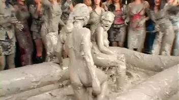 Two Dozen Babes Cheer On The Mud Fight Screencap 81 on sinx.preview.netperv.com