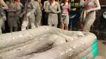 Two Dozen Babes Cheer On The Mud Fight Screencap 82 on sinx.preview.netperv.com