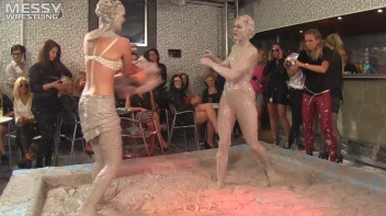 Muddy Wrestling: Sexy Nurse vs. Beauty In Black Screencap 42 on sinx.preview.netperv.com