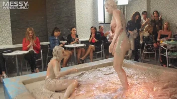 Muddy Wrestling: Sexy Nurse vs. Beauty In Black Screencap 52 on sinx.preview.netperv.com