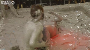 Messy Wrestling: 2 Power Packed Audience Mud Brawl Blasts Them All! Let's Get Messyyyyyyy!!! Screencap 68 on sinx.preview.netperv.com