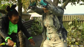 Mud Covered Blonde Gets A Good Washing Screencap 12 on sinx.preview.netperv.com