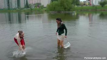 Messy Catfight Ends Up In The Pond Screencap 86 on sinx.preview.netperv.com