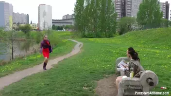 Messy Catfight Ends Up In The Pond Screencap 1 on sinx.preview.netperv.com