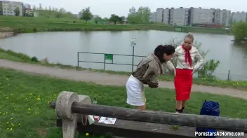 Messy Catfight Ends Up In The Pond Screencap 35 on sinx.preview.netperv.com