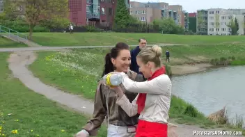 Messy Catfight Ends Up In The Pond Screencap 38 on sinx.preview.netperv.com