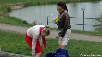 Messy Catfight Ends Up In The Pond Screencap 41 on sinx.preview.netperv.com