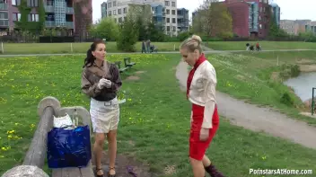 Messy Catfight Ends Up In The Pond Screencap 44 on sinx.preview.netperv.com