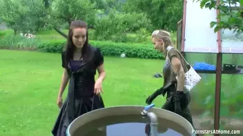 Three Beauties Make A Mess Of Themselves In The Backyard Screencap 52 on sinx.preview.netperv.com