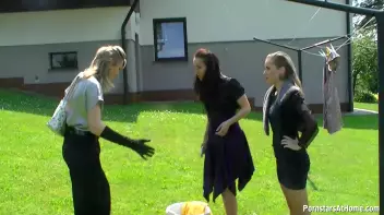 Three Beauties Make A Mess Of Themselves In The Backyard Screencap 10 on sinx.preview.netperv.com
