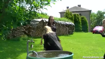 Three Beauties Make A Mess Of Themselves In The Backyard Screencap 35 on sinx.preview.netperv.com