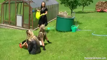 Three Beauties Make A Mess Of Themselves In The Backyard Screencap 41 on sinx.preview.netperv.com