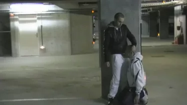 Latest deal - fucked by a scally boy in jogging in public parking at night