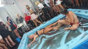 Messy Wrestling: Cuties In Panties Take Shots In The Slop!  Badass Babes Bring It! Screencap 88 on sinx.preview.netperv.com