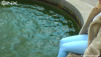 Brunette's Wet And Messy Water Frolic Screencap 4 on sinx.preview.netperv.com