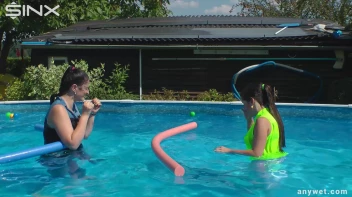Cute Babes Get Soaked During Exercise - Cam 1 Screencap 37 on sinx.preview.netperv.com
