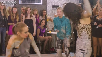 Messy Wrestling: Fashion Freaks Throw Down In The Mud - Watch Them Roar! Screencap 9 on sinx.preview.netperv.com