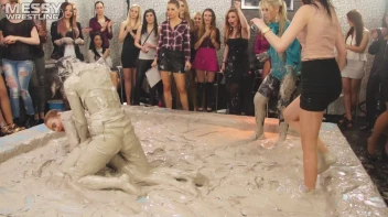 Messy Wrestling: Fashion Freaks Throw Down In The Mud - Watch Them Roar! Screencap 40 on sinx.preview.netperv.com