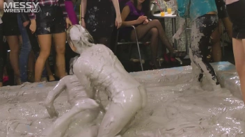 Messy Wrestling: Fashion Freaks Throw Down In The Mud - Watch Them Roar! Screencap 41 on sinx.preview.netperv.com