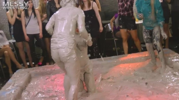 Messy Wrestling: Fashion Freaks Throw Down In The Mud - Watch Them Roar! Screencap 56 on sinx.preview.netperv.com