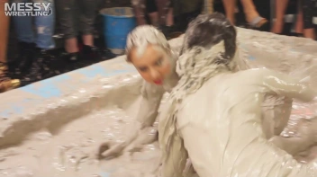 Messy Wrestling: Fashion Freaks Throw Down In The Mud - Watch Them Roar! Screencap 59 on sinx.preview.netperv.com