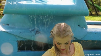 Sexy Blonde Swims And Splashes In Outdoor Pool Screencap 55 on sinx.preview.netperv.com