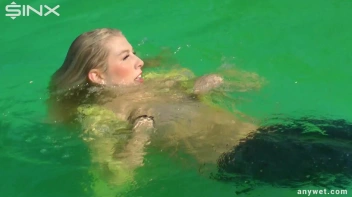 Sexy Blonde Swims And Splashes In Outdoor Pool Screencap 59 on sinx.preview.netperv.com