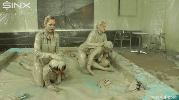 Wet and Messy Mud Wrestling Screencap 2 on sinx.preview.netperv.com