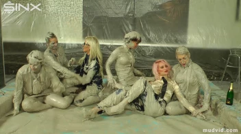 Wet and Messy Mud Wrestling Screencap 25 on sinx.preview.netperv.com