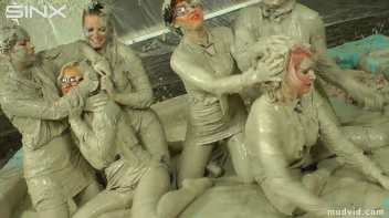 Wet and Messy Mud Wrestling Screencap 52 on sinx.preview.netperv.com