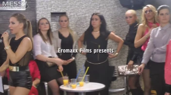 Messy Wrestling: Two Rowdy Audience Rumbles In The Oil End In Shiny See-Through Clothes! Screencap 1 on sinx.preview.netperv.com