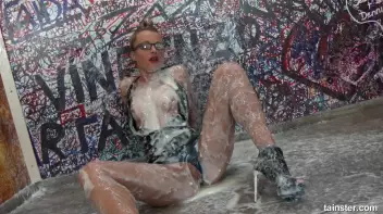 Blonde with glasses covered in slimy jizz Screencap 89 on sinx.preview.netperv.com
