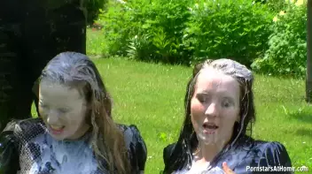 Three Beauties Make A Mess Of Themselves In The Backyard Screencap 87 on sinx.preview.netperv.com