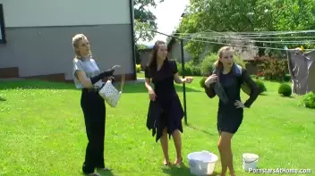 Three Beauties Make A Mess Of Themselves In The Backyard Screencap 12 on sinx.preview.netperv.com