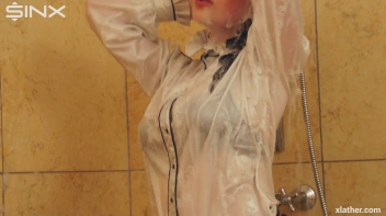 Clothed Beauty Showering In Satin Blouse Screencap 36 on sinx.preview.netperv.com