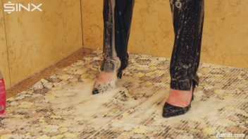 Clothed Beauty Showering In Satin Blouse Screencap 37 on sinx.preview.netperv.com