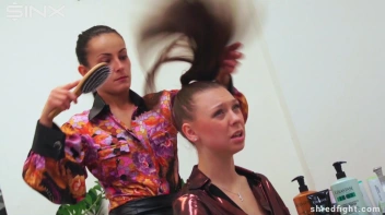 Temperamental Babes Hair Pulling Pillow Fight - Cam 2 Screencap 13 on sinx.preview.netperv.com