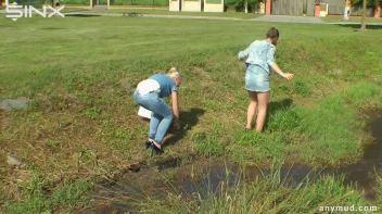 Hot Babes Catfight In Muddy Stream Screencap 14 on sinx.preview.netperv.com
