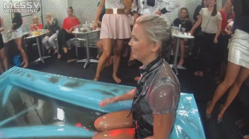 Making The Most Of The Mess As They Romp, Stomp, and Slop It Up In The Oil! 2 Audience Fights!! Screencap 16 on sinx.preview.netperv.com